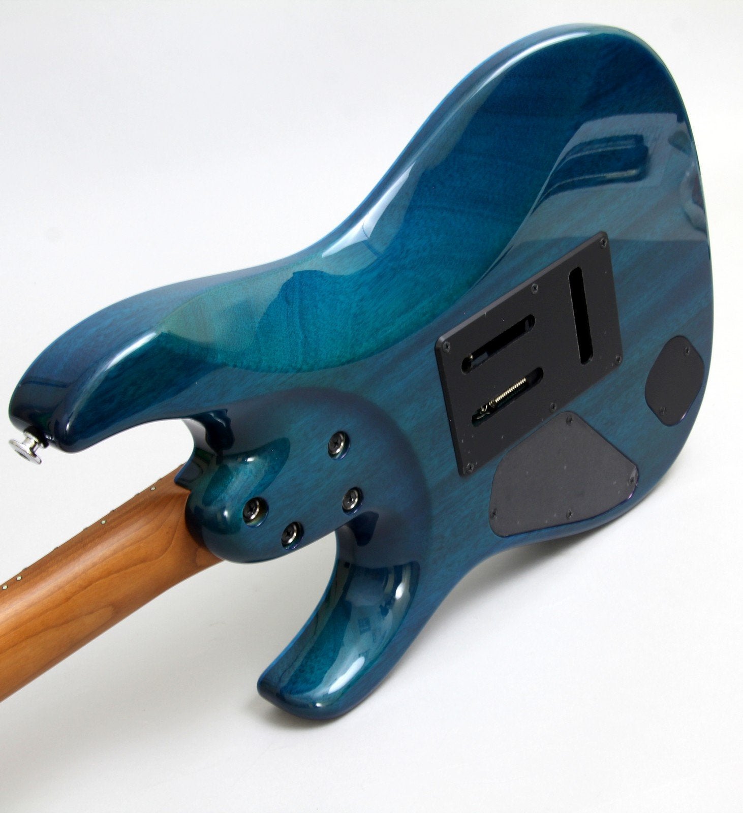 Ibanez MM1 Martin Miller Signature Guitar | Transparent Aqua Blue