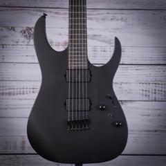 Ibanez RGRTB621BKF RG Iron Label 6-String Electric Guitar - Black Flat