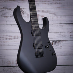Ibanez RGRTB621BKF RG Iron Label 6-String Electric Guitar - Black Flat