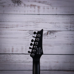 Ibanez RGRTB621BKF RG Iron Label 6-String Electric Guitar - Black Flat