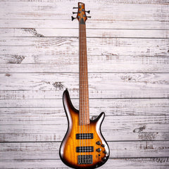 Ibanez SR375EF Fretless 5-String Bass Guitar | Brown Burst