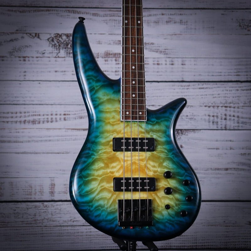 Jackson X Series Spectra Bass SBXQ IV | Amber Blue Burst