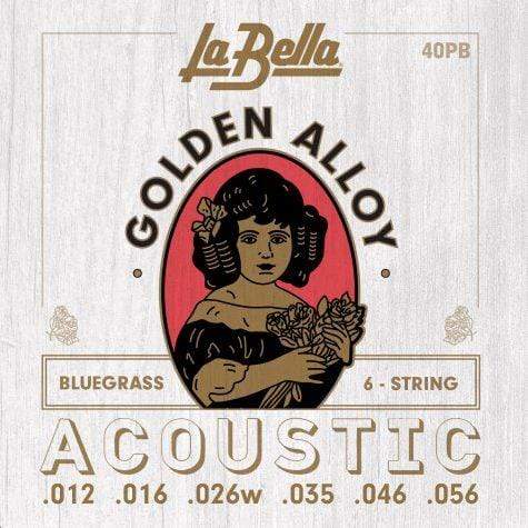 La Bella Golden Alloy Bluegrass Strings | 40PB