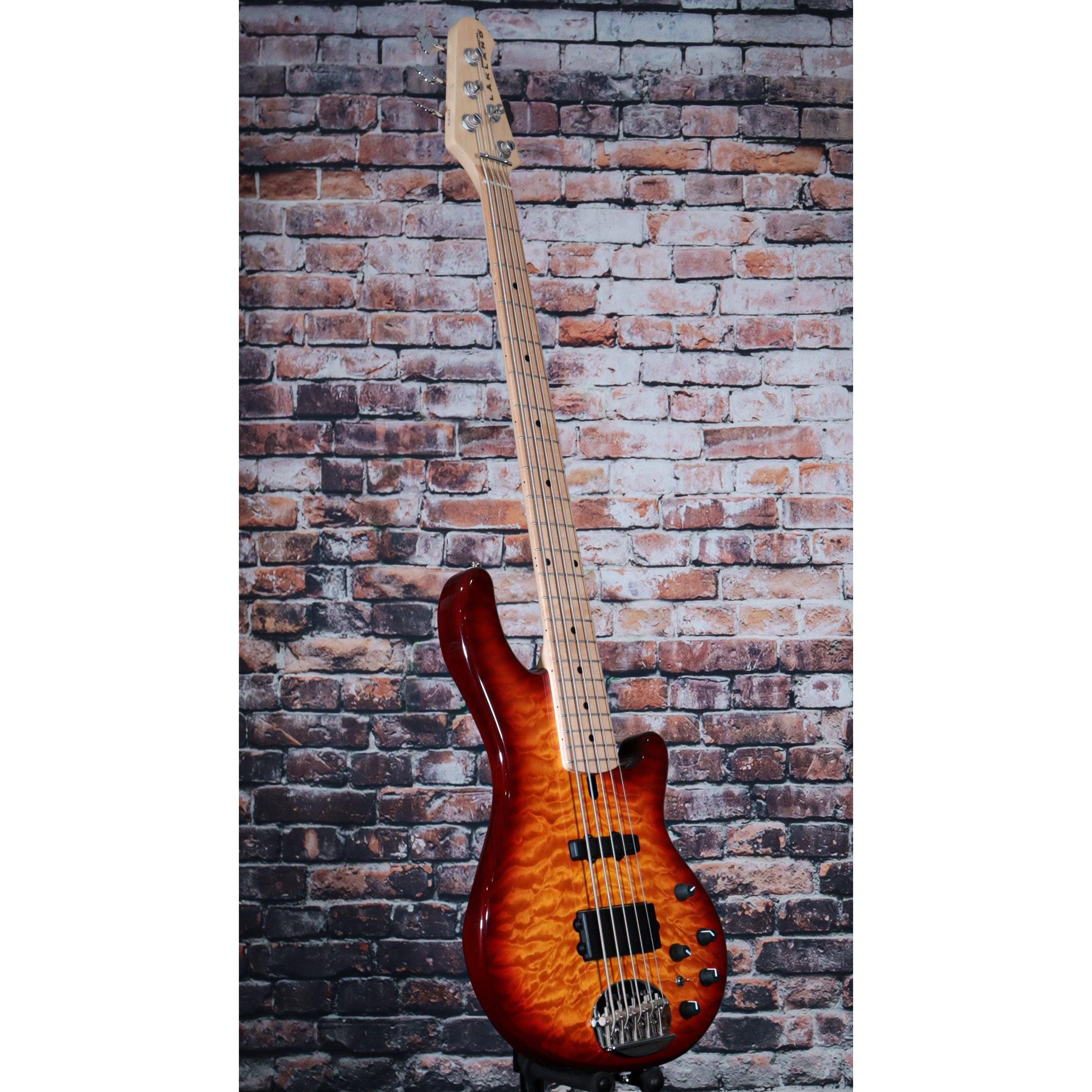 Lakland 5 String Bass Guitar | 55-02 Honey Sunburst & Maple