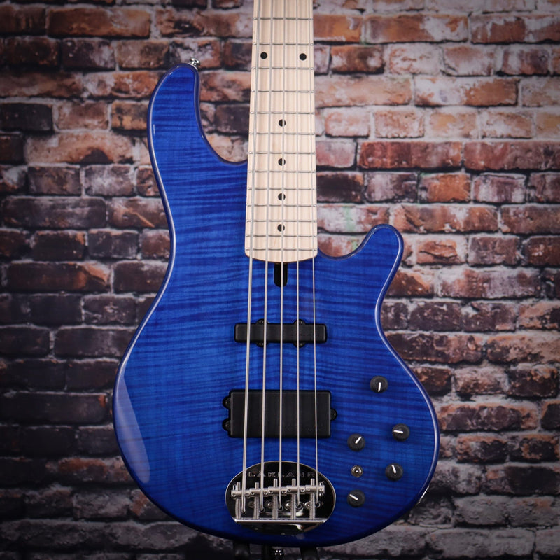 Lakland 55-02 Deluxe Trans Blue Flame Top Maple FB