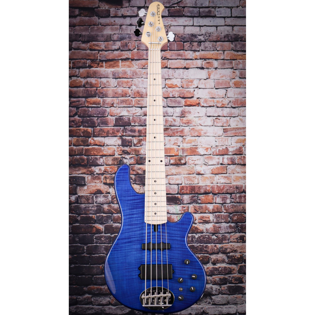 Lakland 55-02 Deluxe Trans Blue Flame Top Maple FB