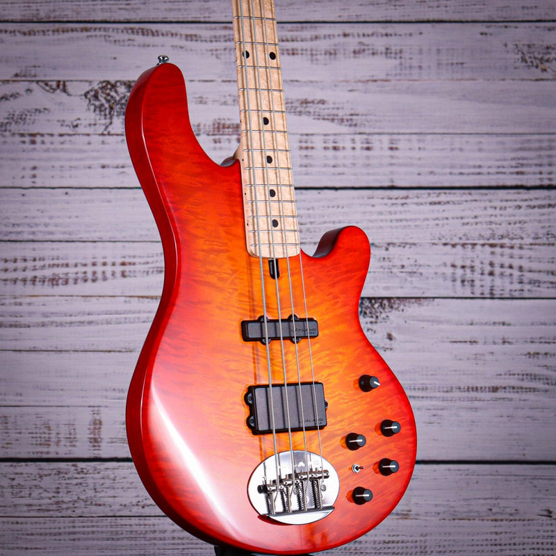 Lakland Skyline 44-02 Electric Bass | Cherry Sunburst with Maple FB