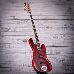 Lakland Skyline 44-AJ - Transparent Red, Rosewood