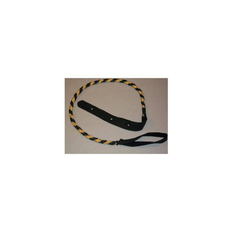 Lakota Braided Mandolin Strap | Black and Gold