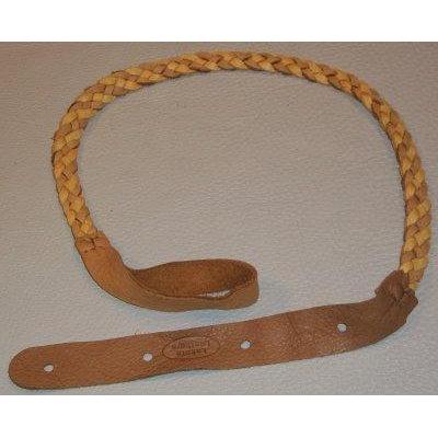 Lakota Leathers Flat Braid Mandolin Strap | Gold & Tan