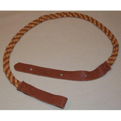 Lakota Leathers Flat Braid Mandolin Strap | Tan & Tobacco