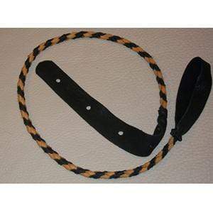 Lakota Leathers Mandolin Strap | Black and Tan