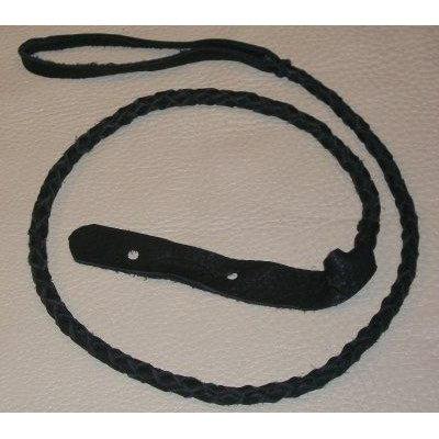 Lakota Leathers Round Braid Manolin Strap | Black