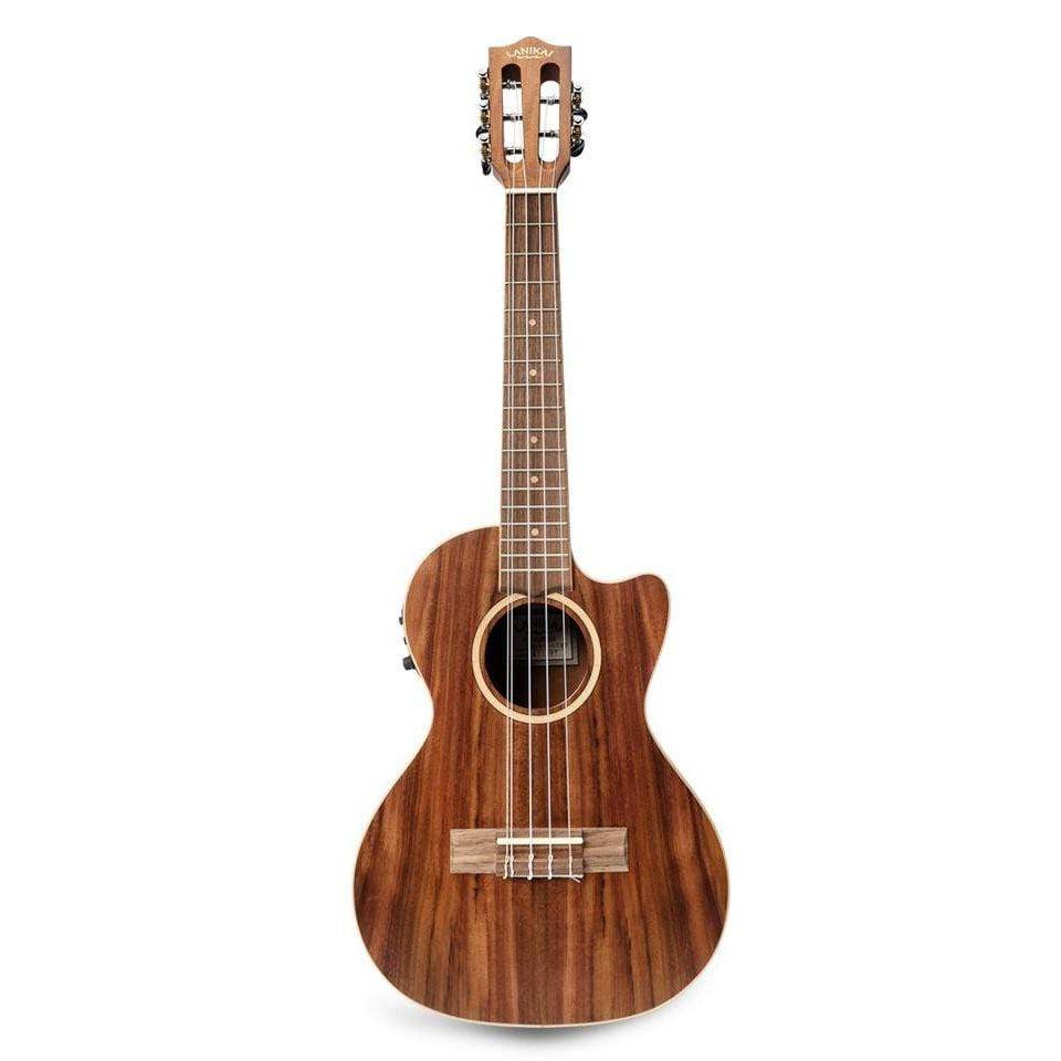 Lanikai Acacia Solid Top 5 String Tenor Acoustic Electric Ukulele