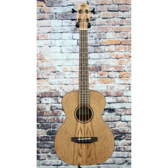 Lanikai Acoustic/Electric Bass Ukulele | Oak