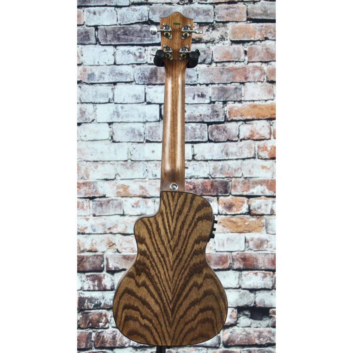 Lanikai Acoustic/Electric Concert Ukulele with Cutaway Oak Yandas Music