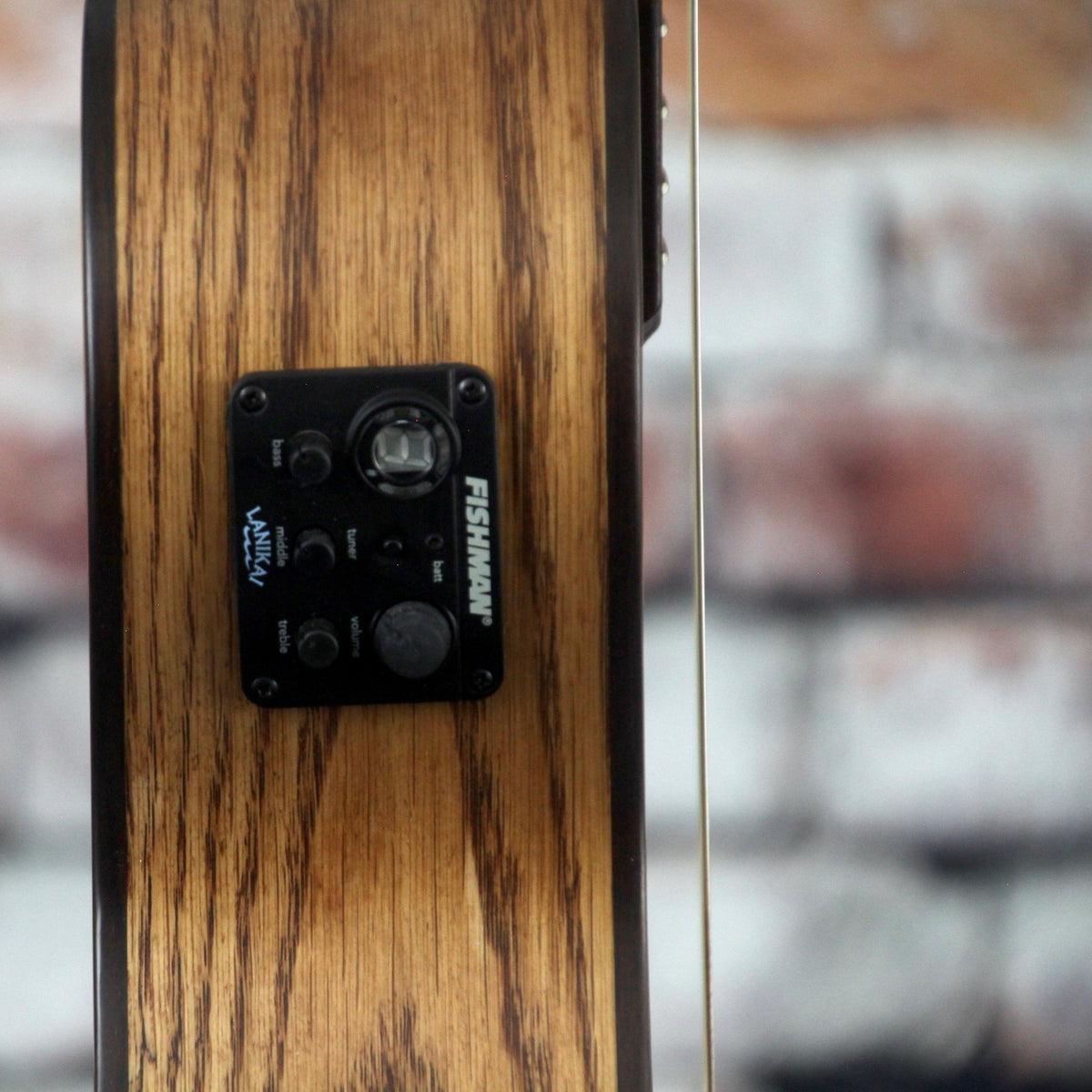 Lanikai Baritone Acoustic/Electric Ukulele Oak Yandas Music