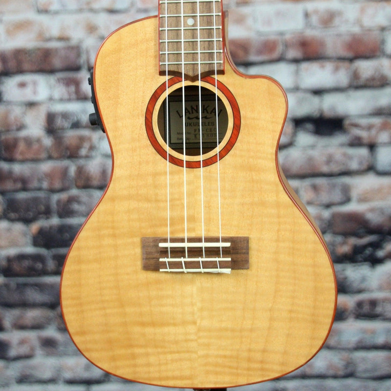 Lanikai Flame Maple Concert Ukulele With Kula Preamp | FM-CEC