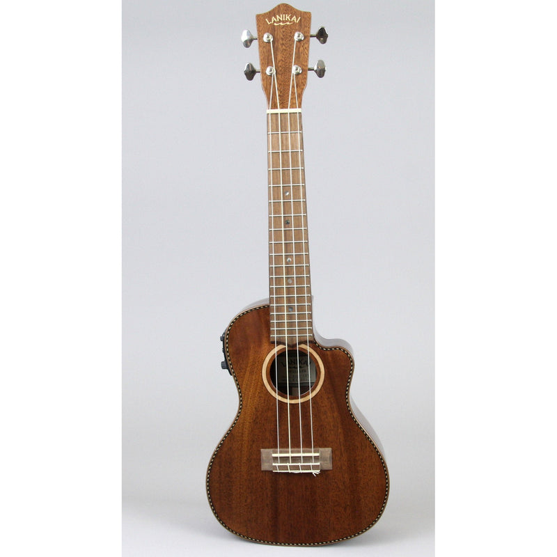Lanikai Solid Mahogany Concert Ukulele W/ Kula Preamp | MAS-CEC