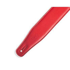 Levy's 2 1/2 inch Wide Garment RipChord Red Guitar Strap