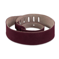 Levy's 2 1/2" Suede Guitar Strap | Burgundy