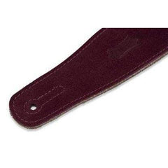 Levy's 2 1/2" Suede Guitar Strap | Burgundy