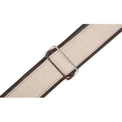 Levy's 2.5 inch Wide Padded Brown Hemp Guitar Strap