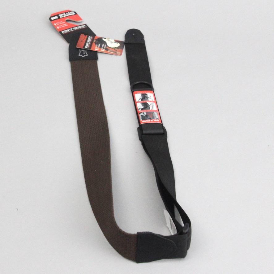 Levy's 2 inch Wide Brown Cotton RipChord Guitar Strap.