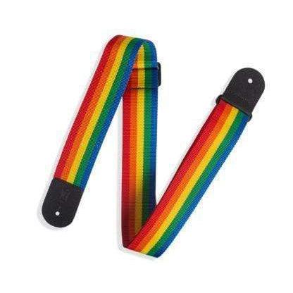 Levy's 2 inch Wide Rainbow Polyester Guitar Strap