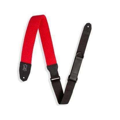 Levy's 2 inch Wide Red Cotton RipChord Guitar Strap.