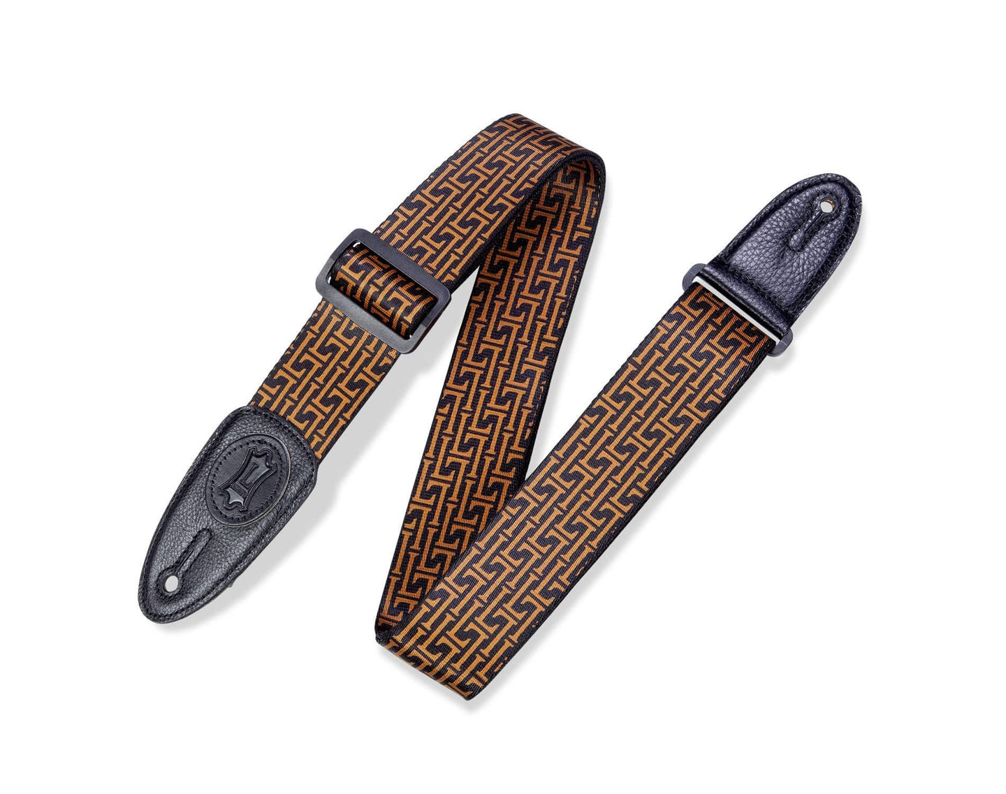 Levy's Leathers Signature L Guitar Strap | Black / Gold