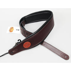 Levy's MSS1 Veg-Tan Leather Guitar Srap Dark Brown