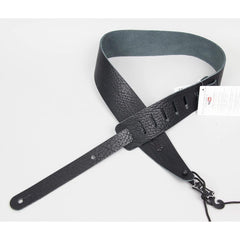 Levy's MVR317RTS-BLK Guitar Strap | Pebbled Texture Leather