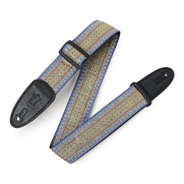 Levy's Polyester Guitar Strap | Blue Thai Motif