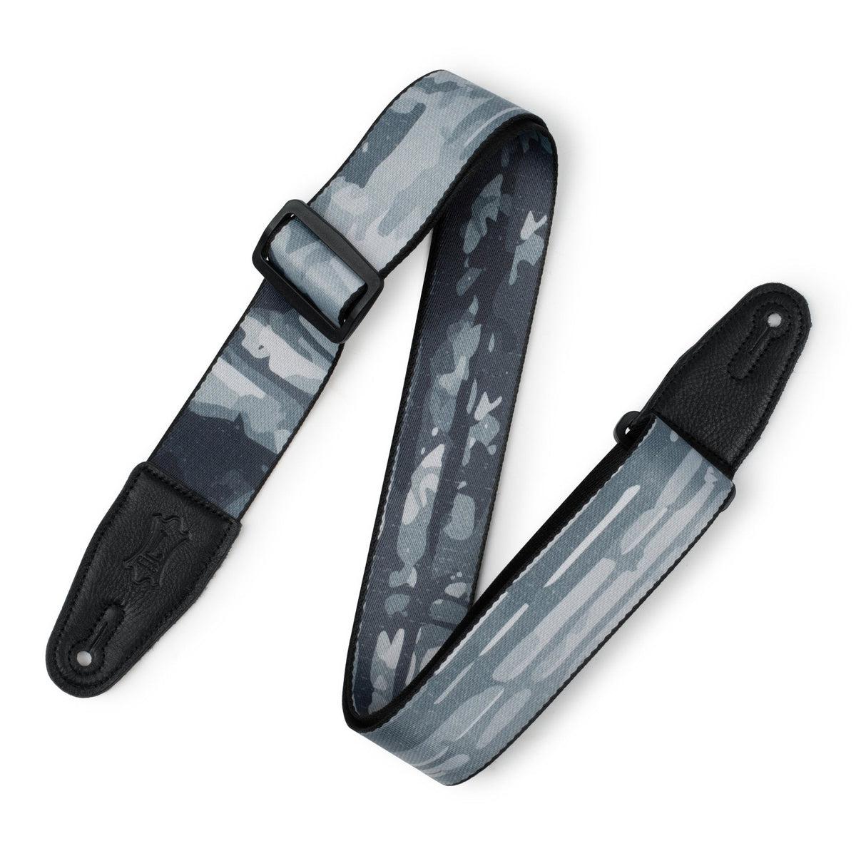 Levy's Polyester Guitar Strap | Grey Abstract Tree