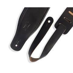 Levys Leather Guitar Strap | Padded Black