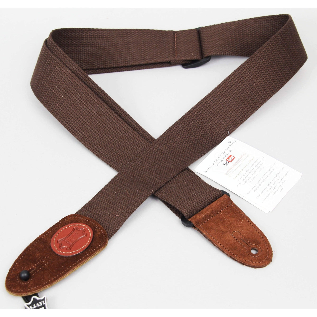 Levys MSSC8 2" Cotton Guitar Strap Brown