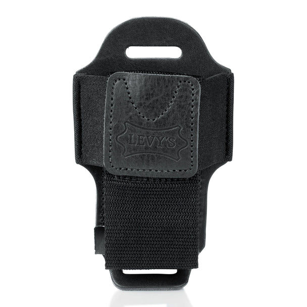 Levys Wireless Bodypack Holder, Black Lerather | MM14-BLK