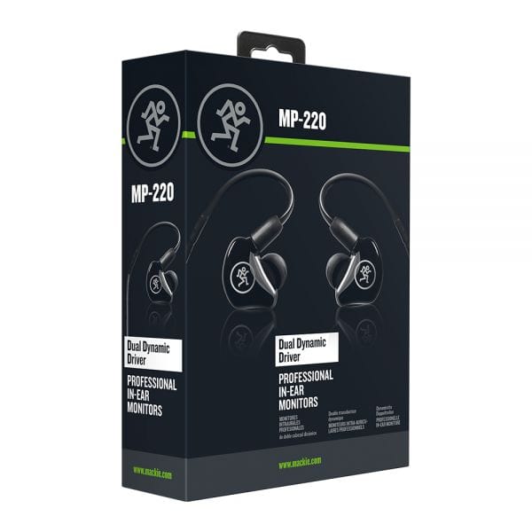 Mackie MP-220 Dual Dynamic Driver Professional In-Ear Monitors
