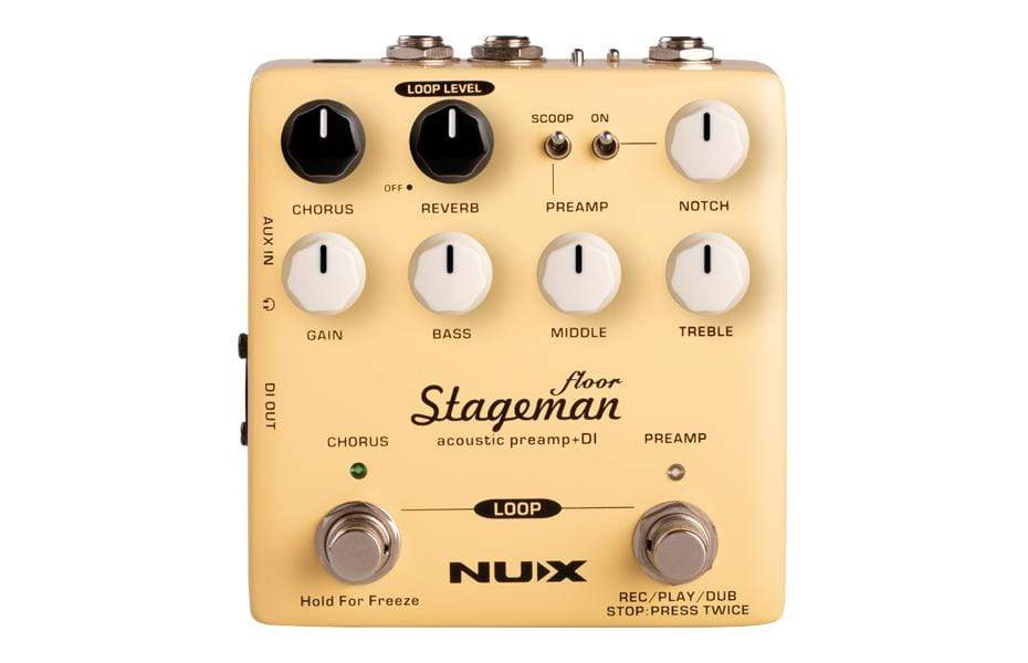 NUX Stageman Floor Acoustic Pre-Amp with a 60 sec Looper