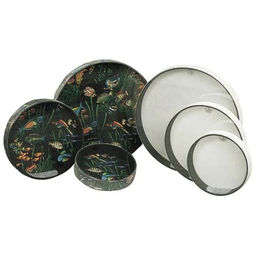 OCEAN DRUM 16" Diameter 2 1/2" Depth Fish Graphic