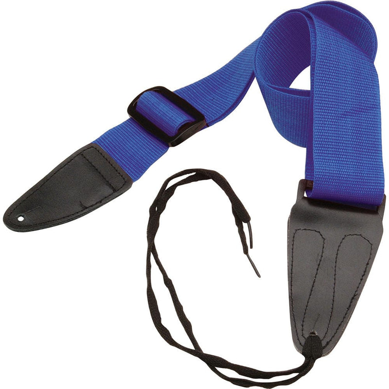 On-Stage Guitar Strap with Leather Ends | GSA10BL