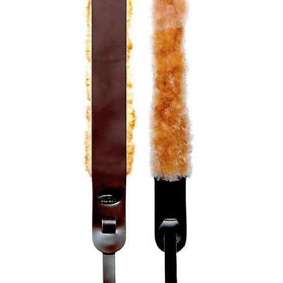 Sheepskin guitar strap online