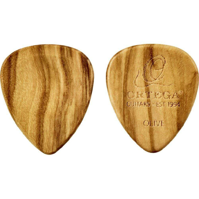 Ortega Curved Wooden Guitar Pick | Olive Wood