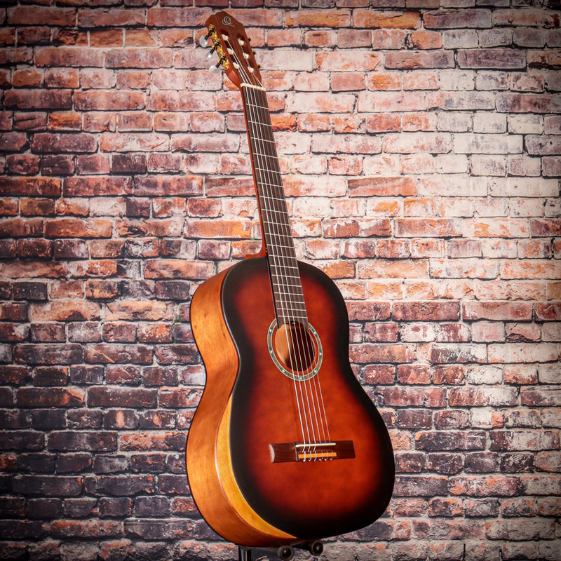 Ortega Family Series Pro Spruce Top Bourbon Fade Classical Guitar | R55BFT
