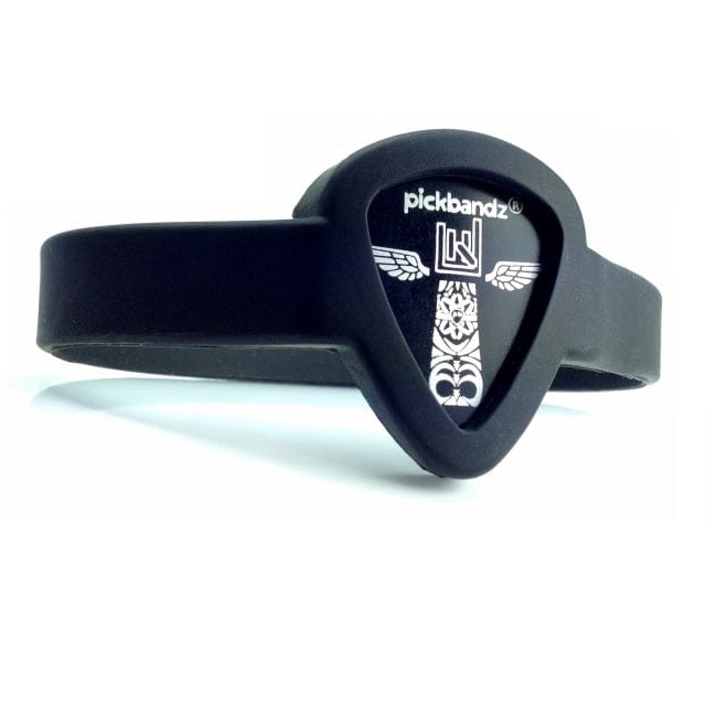 Pickbandz Guitar Pick Holder Wristband | Epic Black