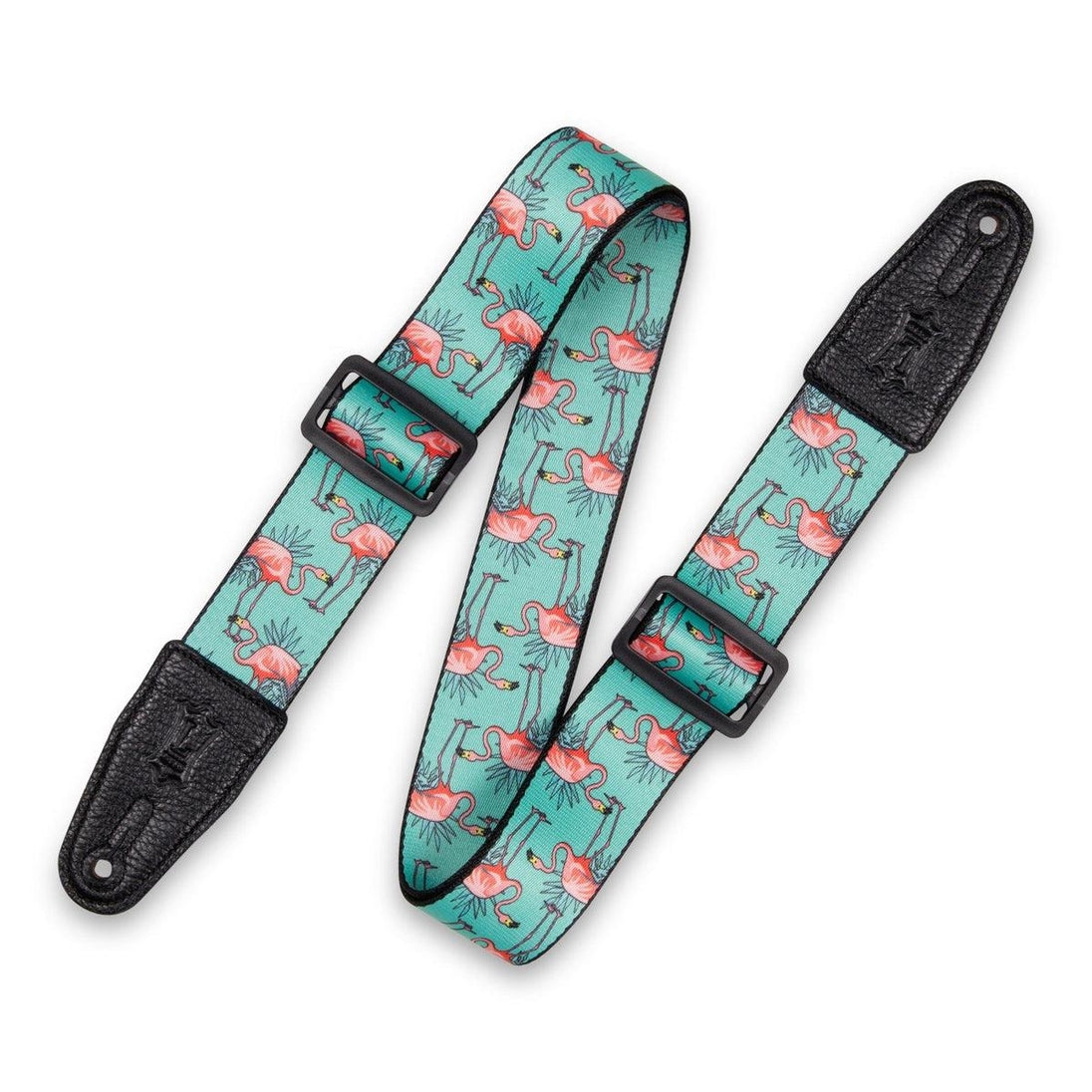 Polyester Guitar Strap Flamingos