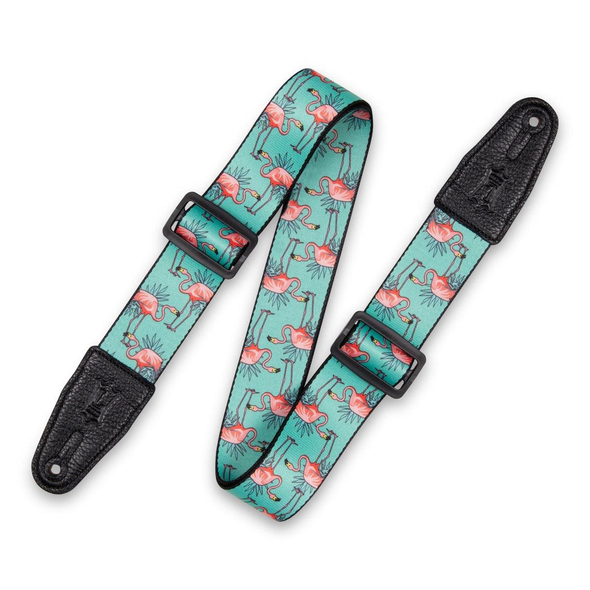 Polyester Guitar Strap Flamingos