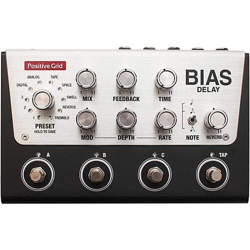 Positive Grid Bias Delay Pro Pedal | 4 Button