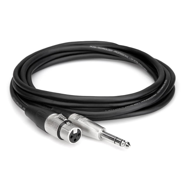 Pro Balanced Interconnect, REAN XLR3F to 1/4 in TRS, 15 ft